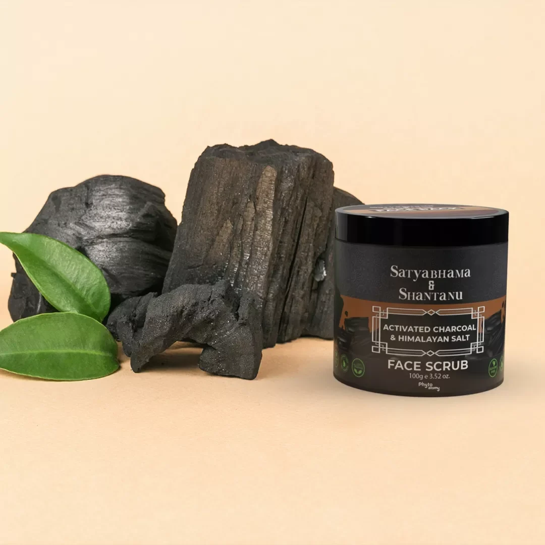 RBV B2B Activated Charcoal and Himalayan Salt Face Scrub  (100g)-24 Pcs.